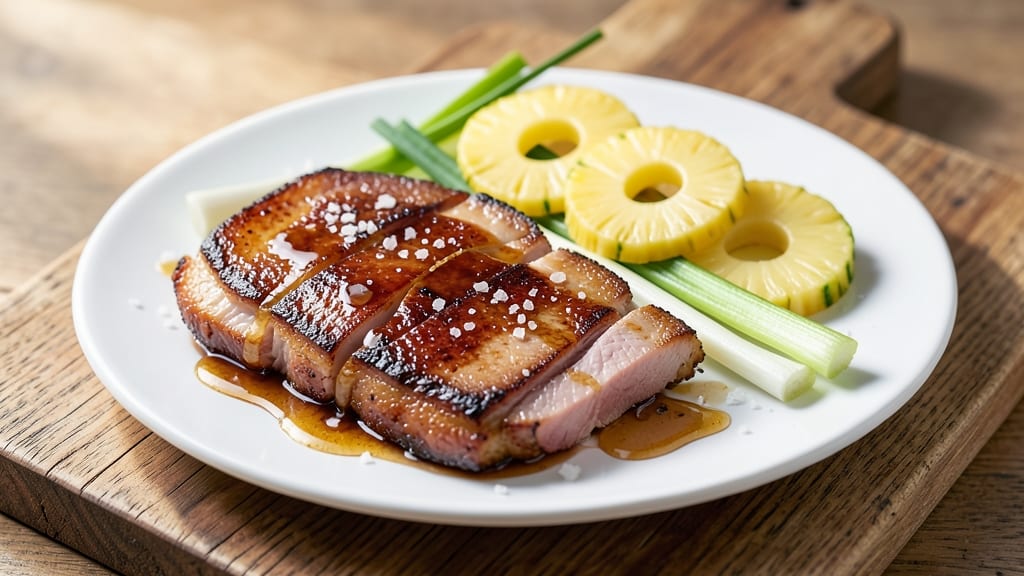Pre Cooked Ham and Pineapple Recipe: Glazed Sweetness With Crispy Celery Topping