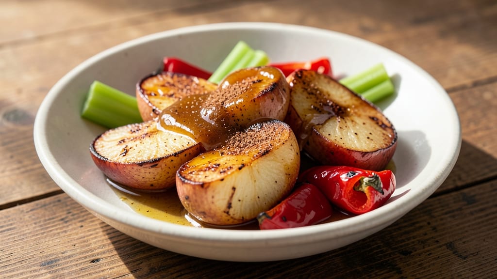Roasted Apple Grille Sauce Recipe: Caramelized Sweetness With Celery-Pepper Crunch