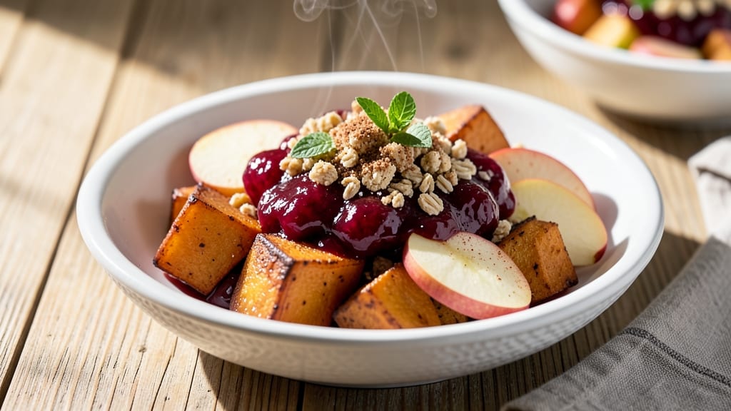 Cranberry Sauce Sweet Potato Apple Recipe: Spiced Bake with Crunchy Top