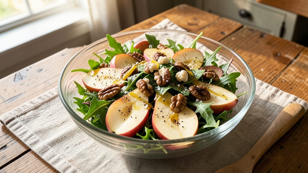 Apple Pear Walnut Salad Recipe: Crunchy Nut and Sweet Fruit Harmony