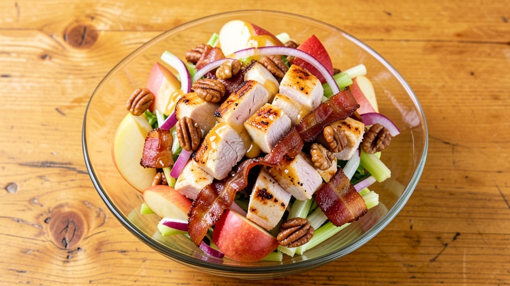 Chopped Chicken and Apple Salad Recipe: Crispy Bacon Bits Elevate Every Bite