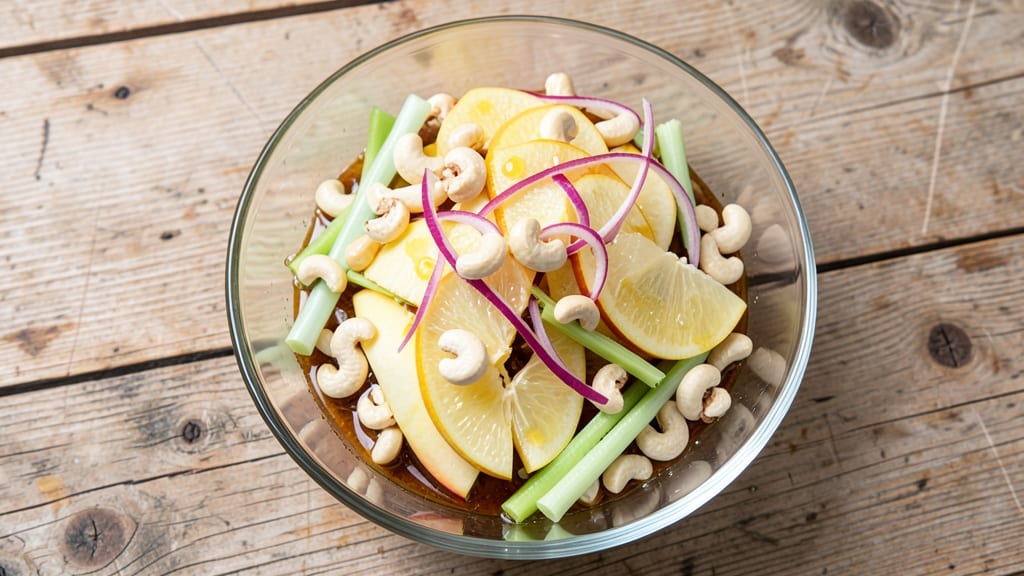Apple Cashew Salad Recipe: Crunchy Nut and Apple Sweet-Tart Bite