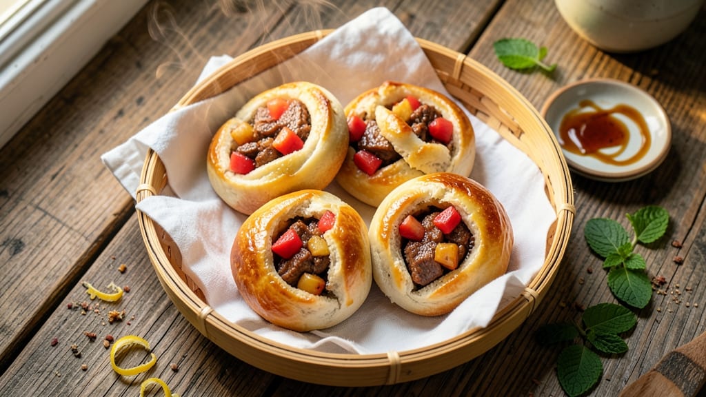 Pineapple Pork Buns Recipe: Sweet-Tart Glaze Meets Fluffy Steam