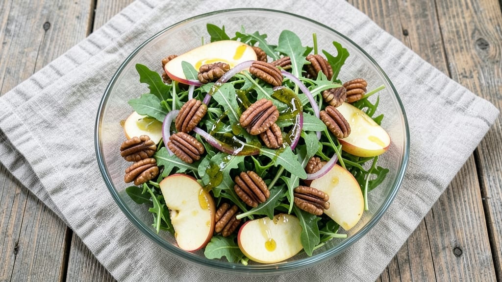 Apple Pecan Arugula Salad Recipe: Sweet-Crisp Balance With Buttery Nut Magic