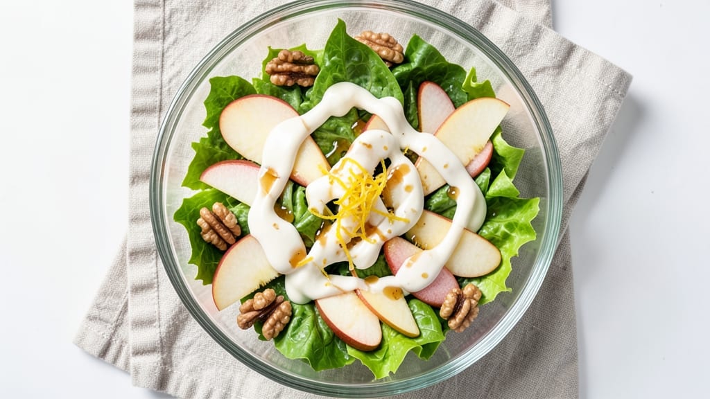 Apple Pear Lettuce Salad Recipe: Crunchy Sweetness With Creamy Yogurt Dressing