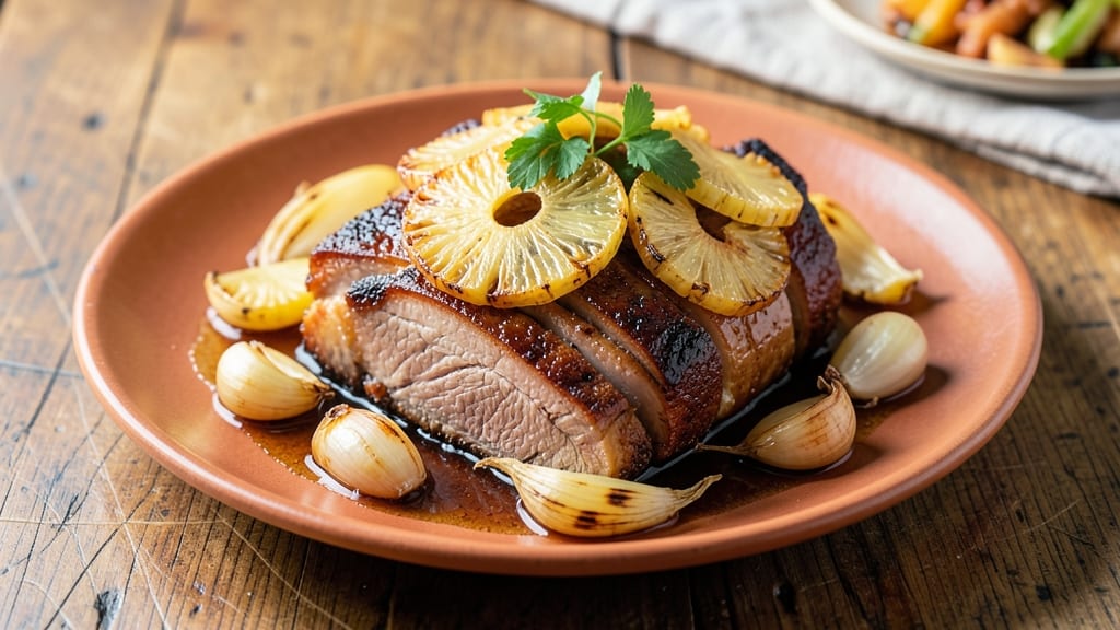 Pork Pata Humba With Pineapple Recipe: Pinoy-Style Sweet-Savory Simmer With Celery Pepper Crunch