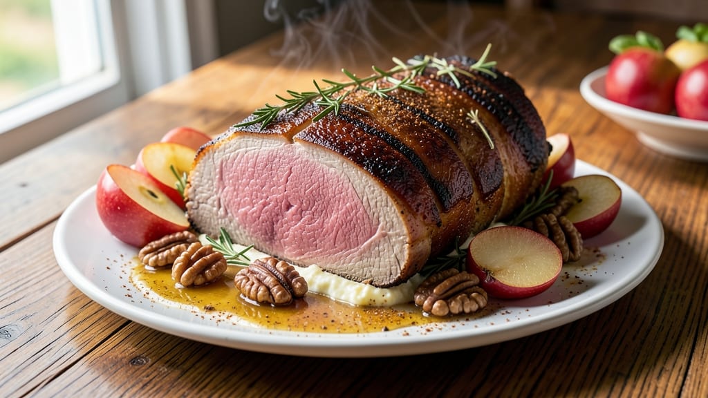 Apple Walnut Stuffed Pork Roast Recipe: Spiced Apple-Nut Filling That Stays Juicy Inside