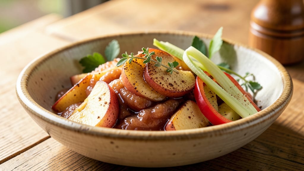 Apple Sauce Recipe With Skin: No-Cook Celery-Pepper Crunch Twist