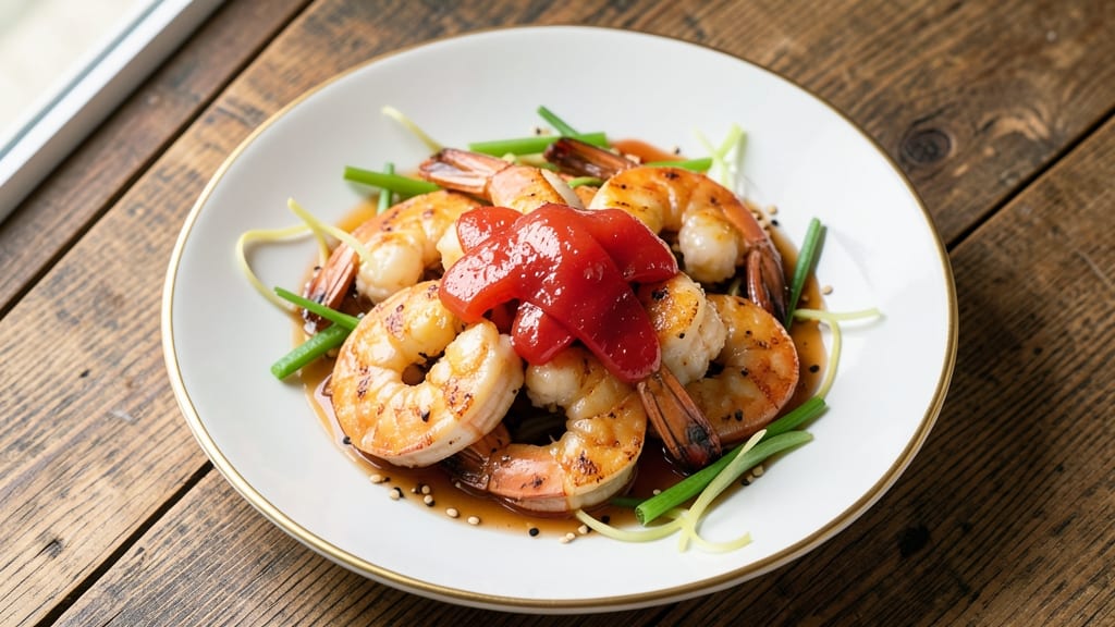 Chinese Pineapple Shrimp Recipe: Sweet-Tart Glaze with Celery Pepper Crunch