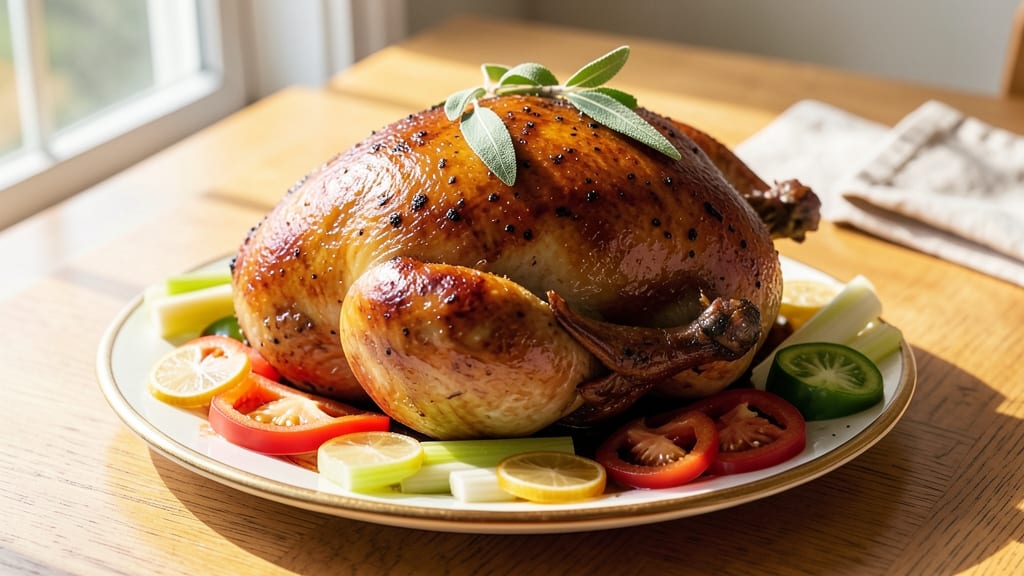 Apple Tea Turkey Recipe: Celery-Pepper Crunch Meets Sweet Apple Glaze