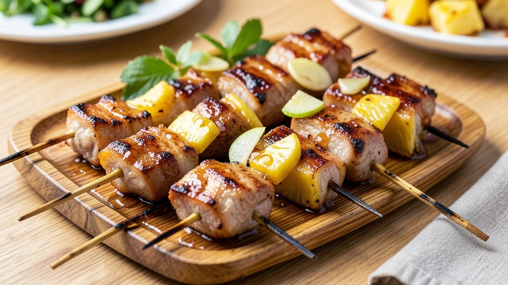 Pineapple Pork Skewers Recipe: Grilled Sweet Heat With Caramelized Edges