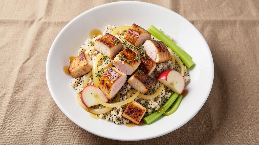 Applebee's Chicken Apple Quinoa Recipe: Sweet-Tart Glaze and Crisp Celery Bites