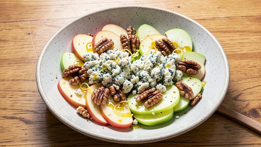 Apple Walnut Blue Cheese Salad Recipe: Crunchy Nut and Tangy Cheese Harmony