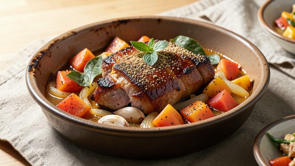 Pork Estofado Recipe with Pineapple Juice: Slow-Braised Tenderness With Tropical Tang