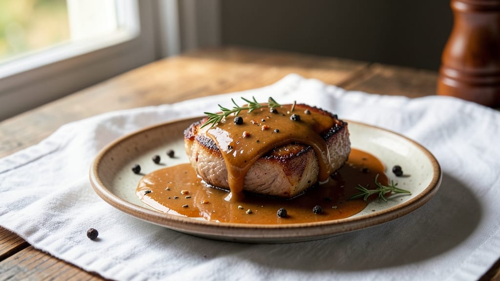 Apple Cider Gravy Recipe for Pork: Celery-Pepper Crunch Glazes Meat