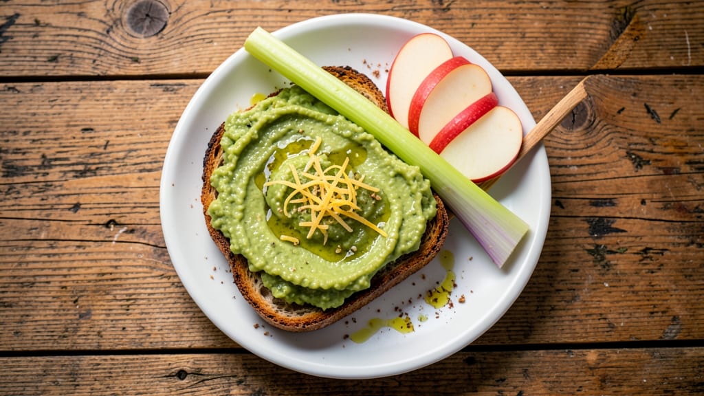Avocado Toast With Apple and Ginger Recipe: Crunchy Celery and Sweet Apple Twist