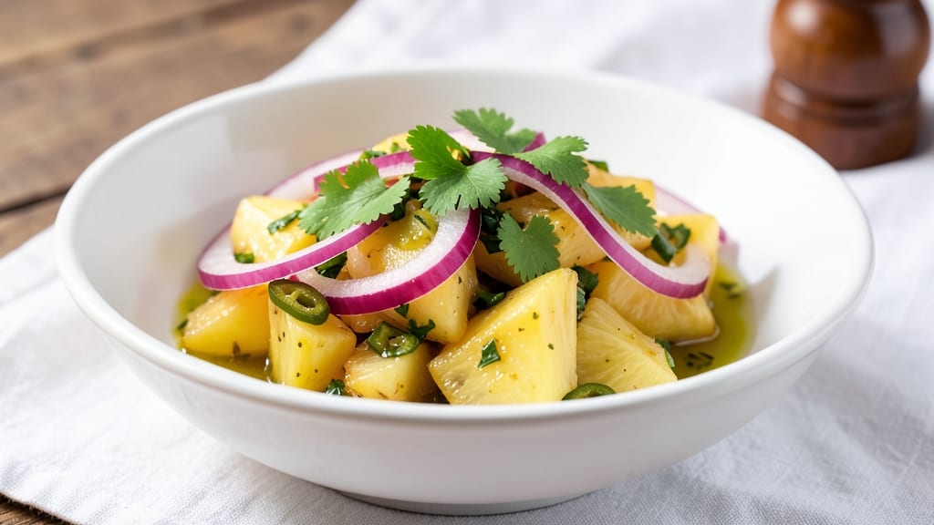 Café Red Onion, Pineapple, and Salsa Recipe: Bright Crunch Meets Tropical Zing