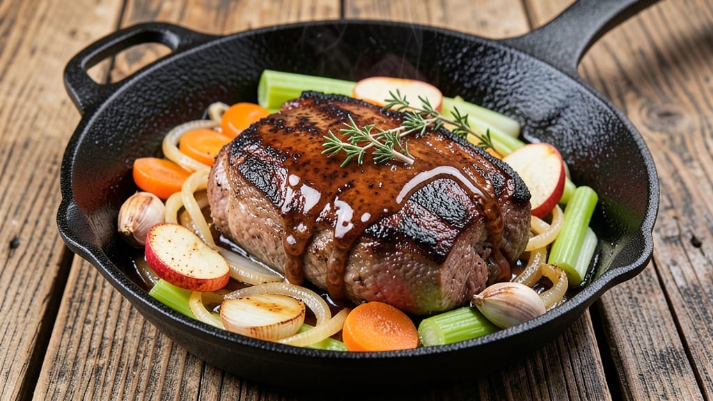 Apple Cider Chuck Roast Recipe: Slow-Braised Spice with Celery Crunch Delight
