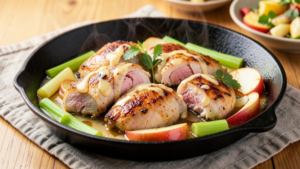Apple Chicken Skillet Recipe: Sweet-Tart Celery Crunch in One Pan