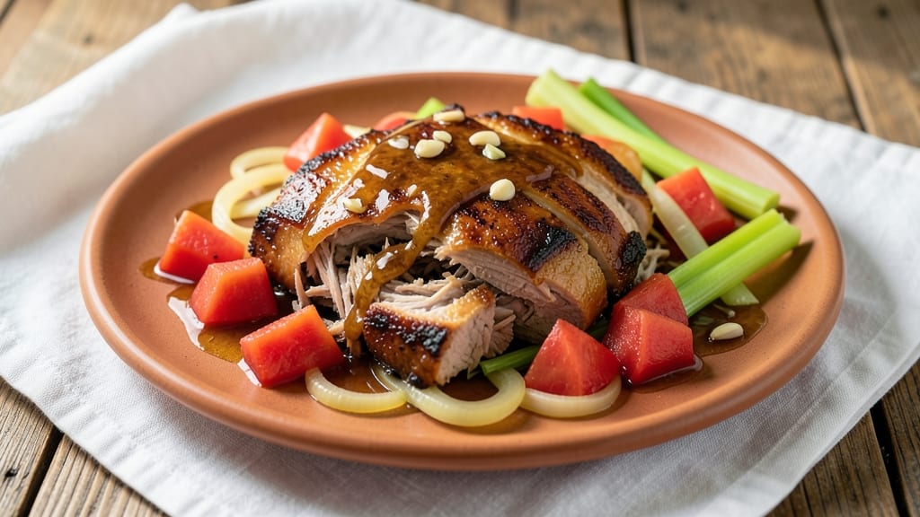 Pork Pata Humba Recipe with Pineapple Juice: Slow-Simmered Sweetness and Celery Crunch Fusion