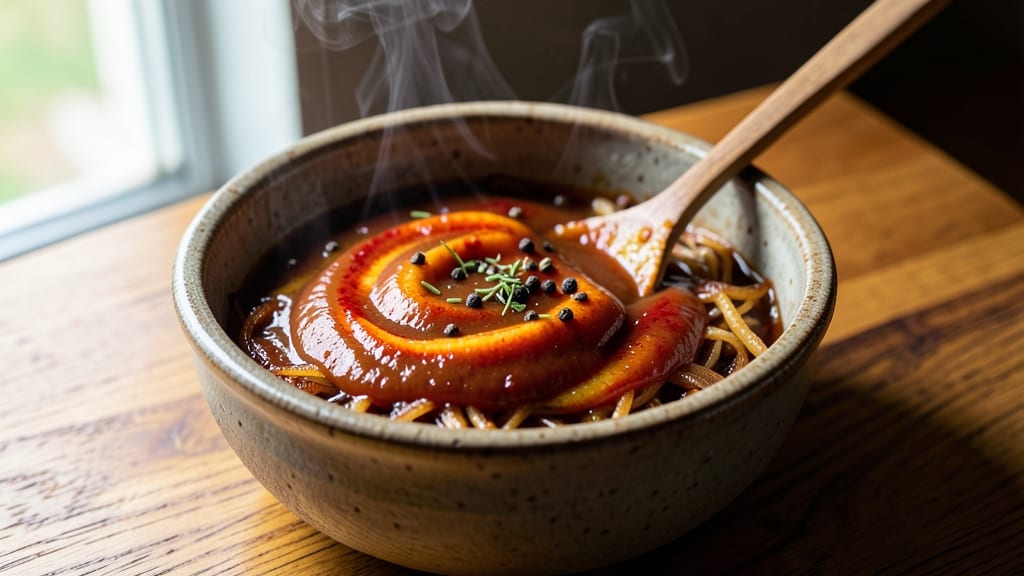 Spicy Apple Butter BBQ Sauce Recipe: Celery-Pepper Heat Meets Sweet Caramelized Depth
