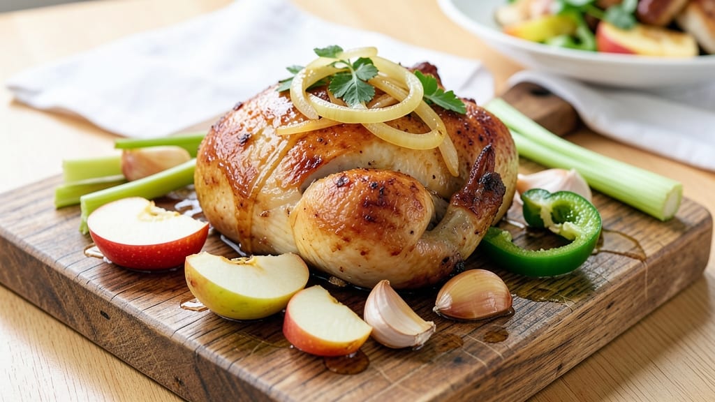 Stephenson's Apple Farm Baked Chicken Recipe: Sweet Celery-Pepper Crisp With Juicy Core