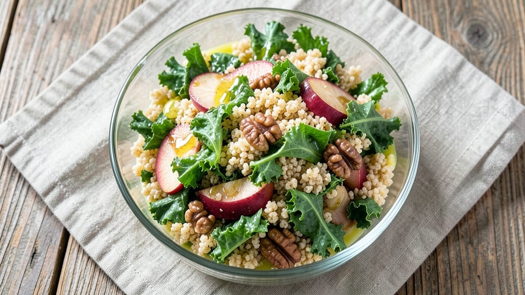 Kale Apple Quinoa Salad Recipe: Crunchy Apple and Earthy Kale Balance