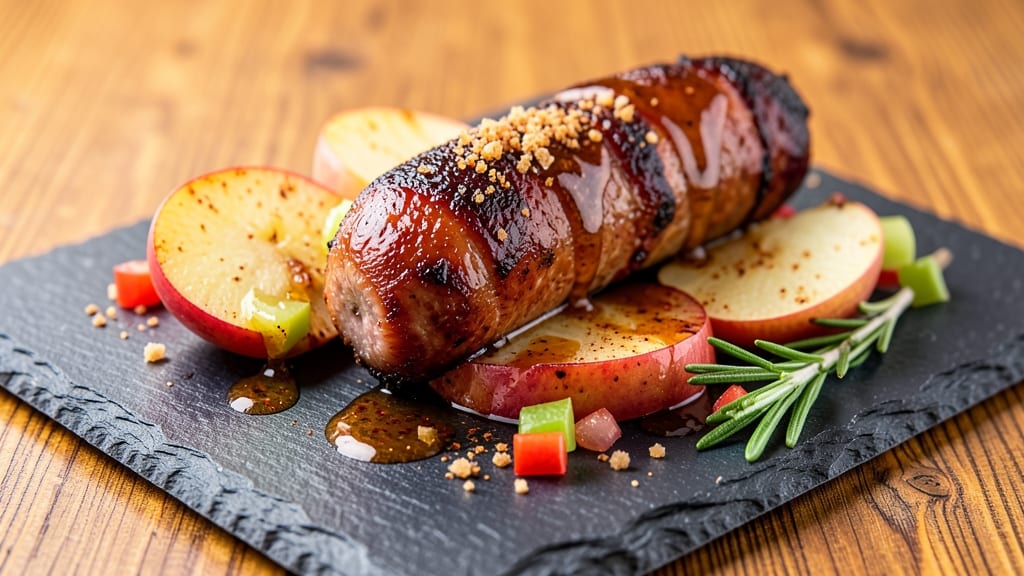 Smoked Apple Chicken Sausage Recipe: Smoky-Sweet Glaze with Celery Pepper Bite