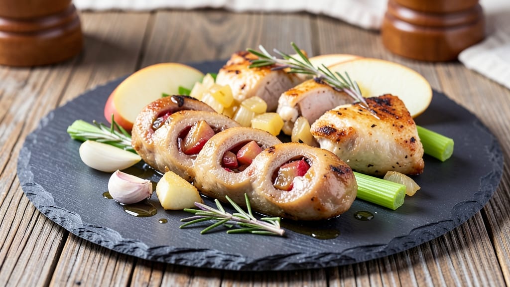 Whole30 Chicken Apple Sausage Recipe: Sweet-Tart Pan Sauce With Crisp Celery Bites