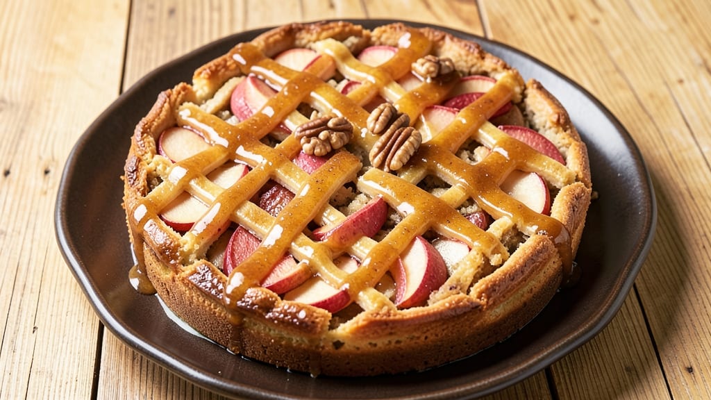 French Apple Torte Recipe: Flaky Pastry Cradles Spiced Fruit Filling