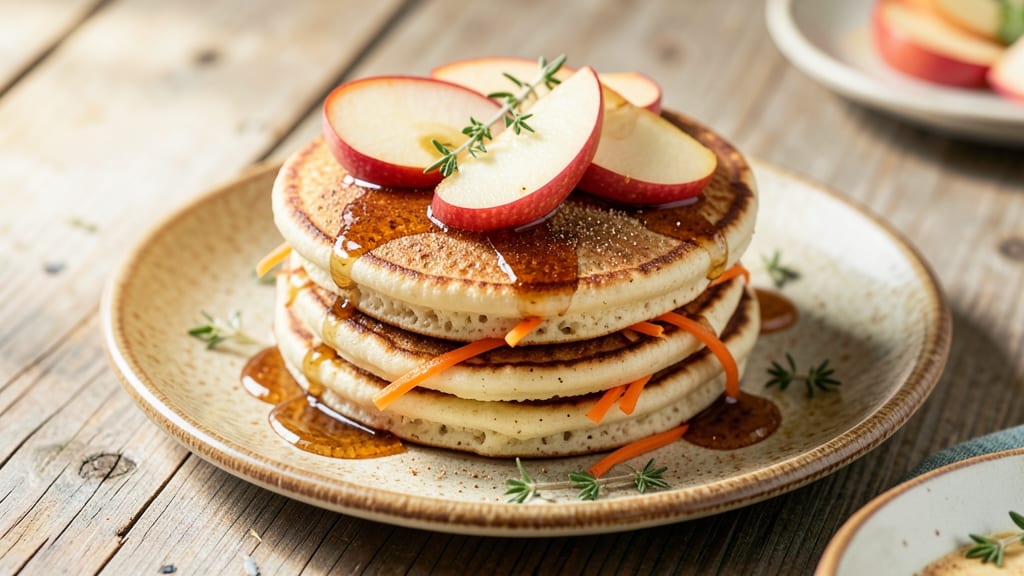 Carrot Apple Pancakes Recipe: Fluffy Stacks With Caramelized Fruit Topping