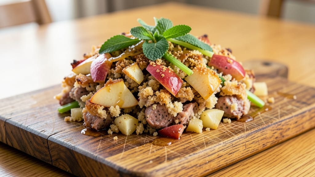 Pork and Apple Stuffing Recipe UK: Savory Sage and Celery Crunch in One Pan
