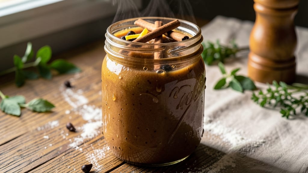 Homemade Apple Sauce Recipe for Canning: Sterilized Jars and Spiced Simplicity