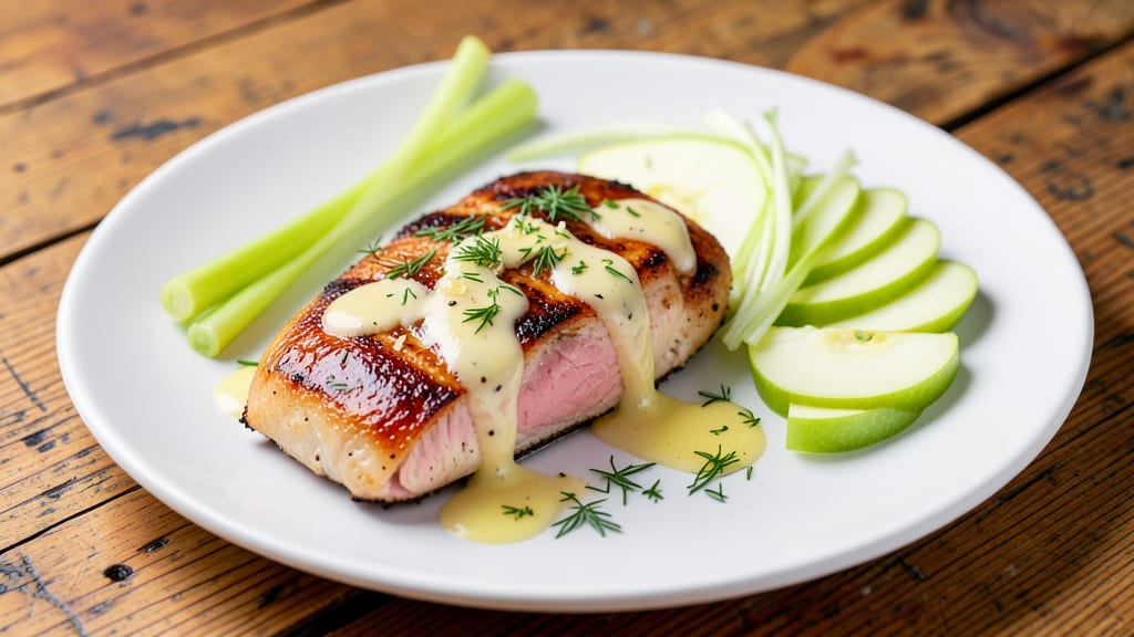 Chicken Green Apple Recipe: Crispy Celery and Sweet Apple Pan-Seared Balance