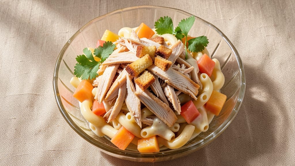 Chicken Pineapple Macaroni Salad Filipino-Style Recipe: Sweet-Tart Crunch with Pineapple Brightness