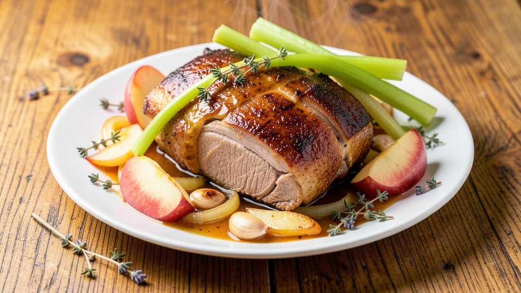Pork Shoulder Apple Recipe: Slow-Braised Celery Crunch and Sweet Caramelized Meat