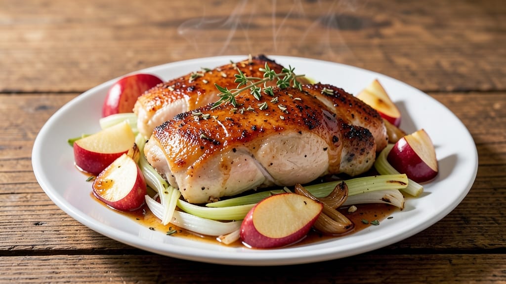 Chicken Apple Leek Recipe: Sweet-Tart Braise With Celery-Like Crunch