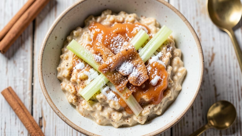 Apple Cinnamon Slow Cooker Oatmeal Recipe: Warm Spice Infusion With Celery Crunch