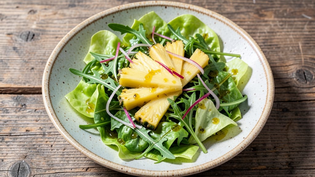 Green Salad With Pineapple Recipe: Tropical Crunch Meets Zesty Citrus Brightness
