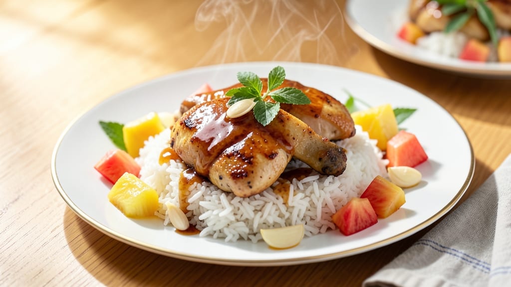 Easy Hawaiian Pineapple Chicken Recipe with Rice: Tropical Glaze That Carries Sweetness Through Every Bite