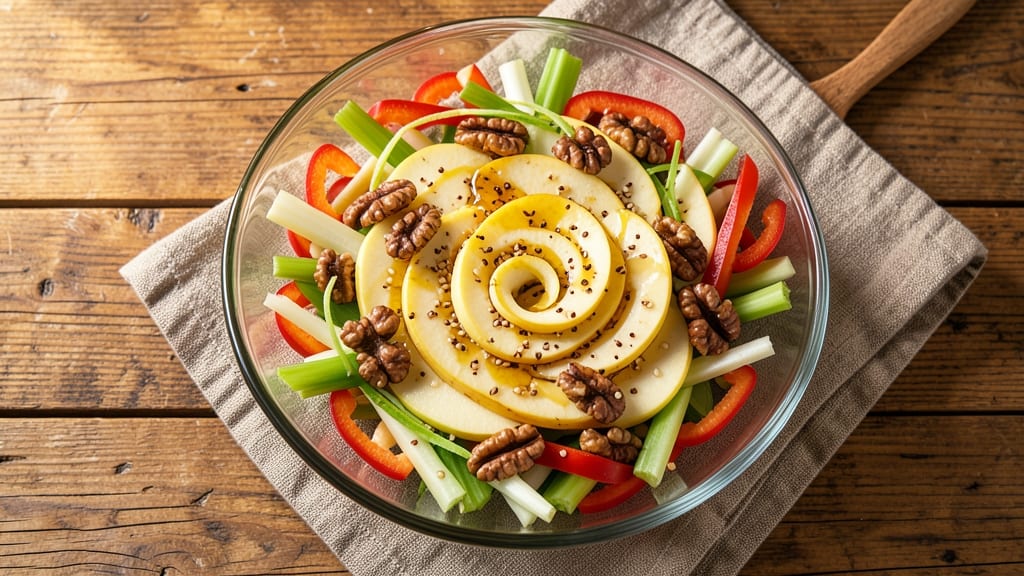 Asian Apple Salad Recipe: Crunchy Celery and Sweet Apple Fusion