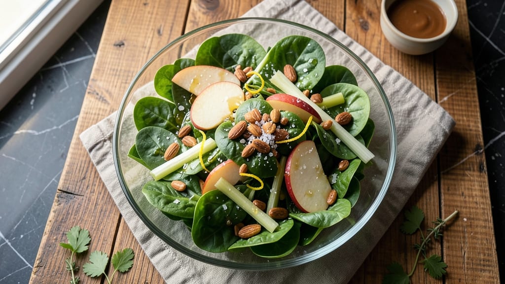 Apple Almond Salad Recipe: Crisp Celery and Sweet Apple Crunch Balance