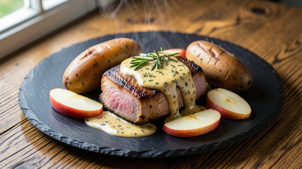 Pork Chop Apple Potato Recipe: One-Pan Herb-Roasted Harmony