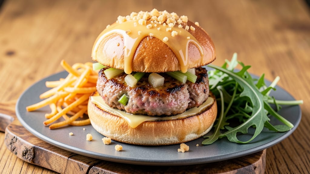 Chicken Apple Burgers Recipe: Sweet-Tart Patties With Crisp Celery Bites