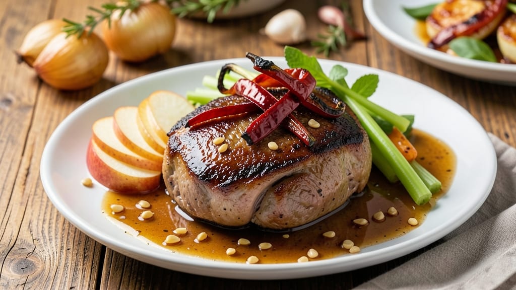 Lamb and Apple Recipe: Savory-Sweet Braise With Celery Pepper Crunch