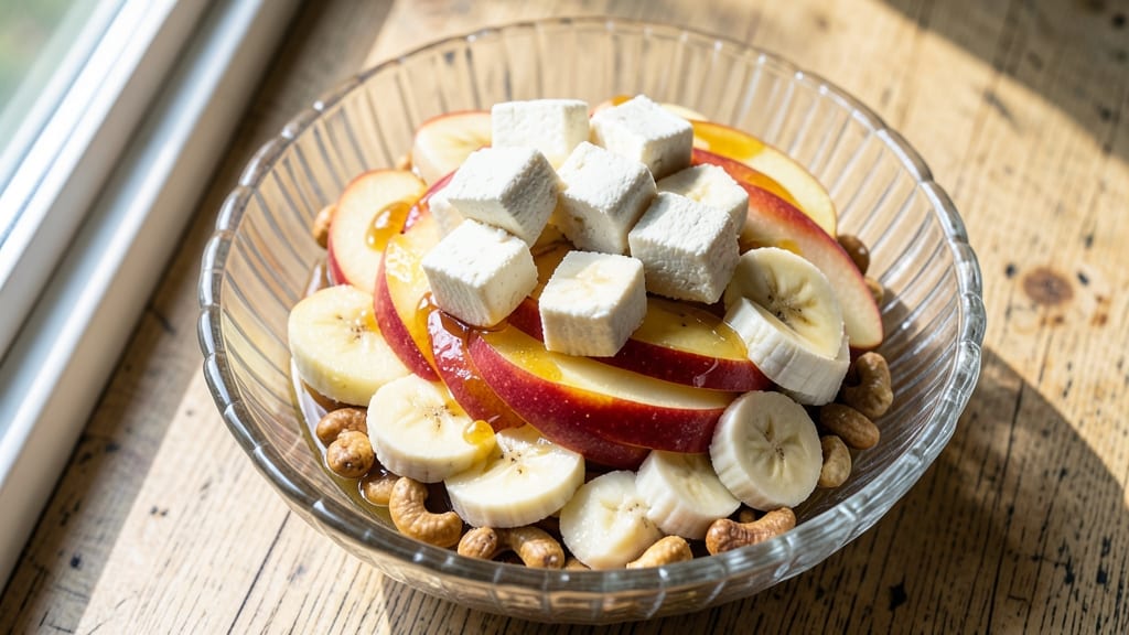 Apple and Banana Salad Recipe: Tropical Crunch With Creamy Citrus Dressing