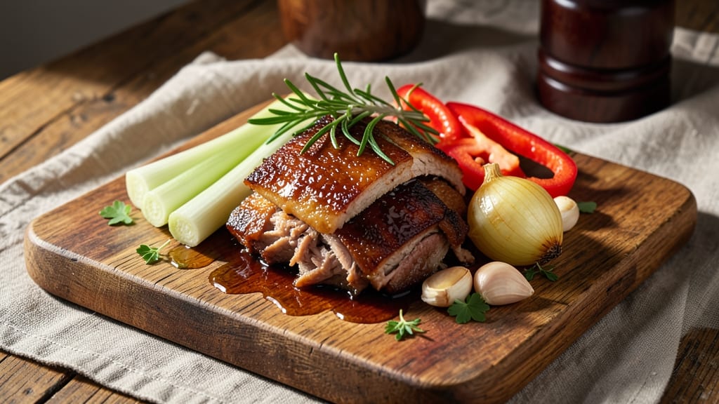 Crock Pot Pulled Pork Recipe with Apple Juice: Slow-Simmered Sweetness and Celery-Pepper Crunch