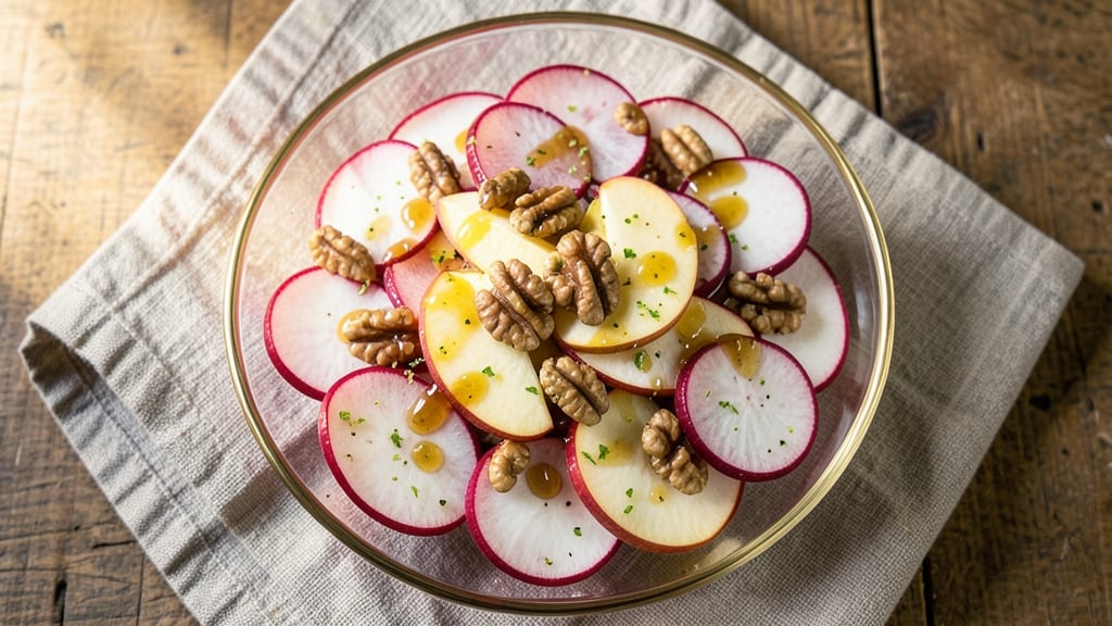Apple Radish Salad Recipe: Crisp Shaved Layers with Honey-Lime Zing