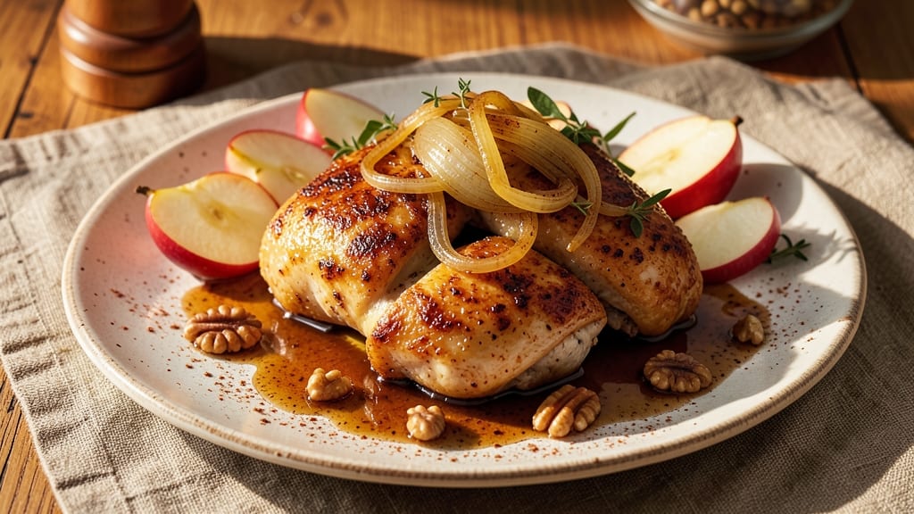 Autumn Apple Chicken Recipe: Sweet-Tart Glaze with Crisp Celery Bites