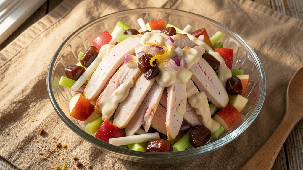 Apple Date Chicken Salad Recipe: Sweet-Tart Bites with Crisp Celery Contrast